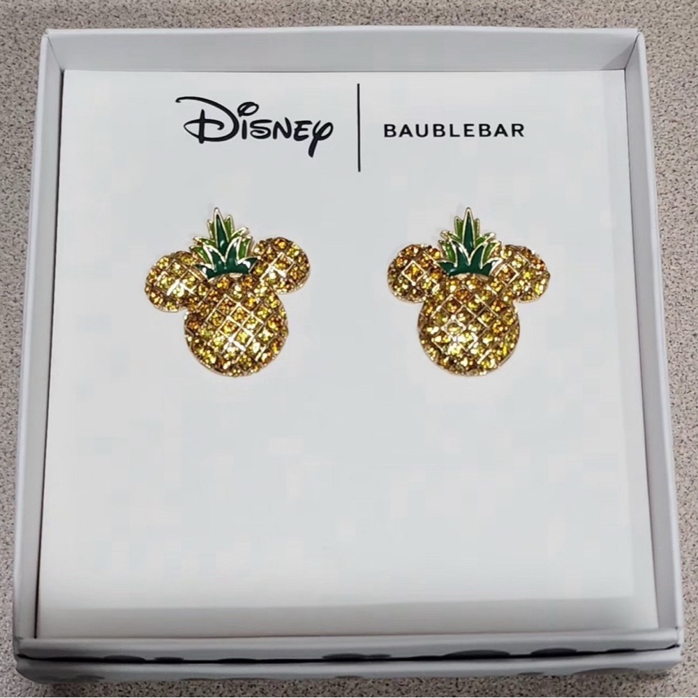 BaubleBar Disney Mickey Pineapple Earrings